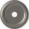 Ekena Millwork Traditional Thermoformed PVC Ceiling Medallion Fits Canopies up to 11 1/2-in., Aged Dark Steel CMP19TRCST - alternate 1